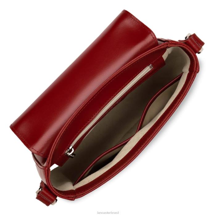 mulheres Lancaster Paris carmim bolsa crossbody m suave mesmo RBF41647