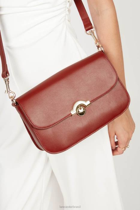 mulheres Lancaster Paris carmim bolsa crossbody paris medaille RBF42381
