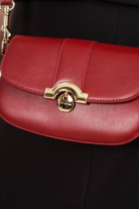 mulheres Lancaster Paris carmim bolsa crossbody pequena paris medaille RBF41465