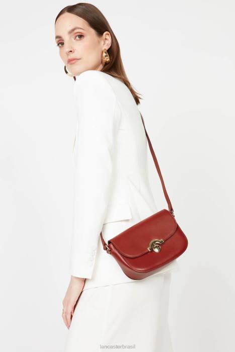 mulheres Lancaster Paris carmim bolsa crossbody pequena paris medaille RBF41493
