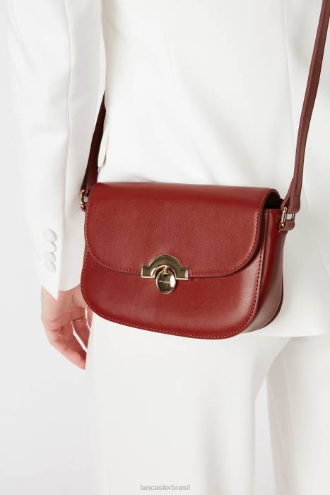 mulheres Lancaster Paris carmim bolsa crossbody pequena paris medaille RBF41493