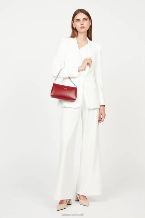 mulheres Lancaster Paris carmim bolsa crossbody pequena suave mesmo RBF41622