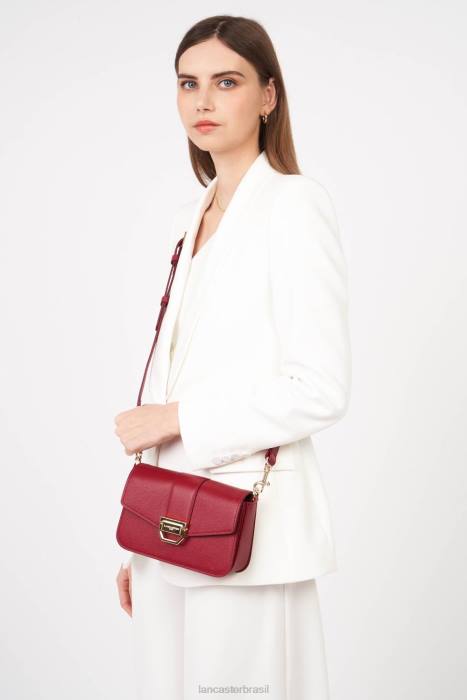 mulheres Lancaster Paris carmim bolsa crossbody pequena valor RBF41307