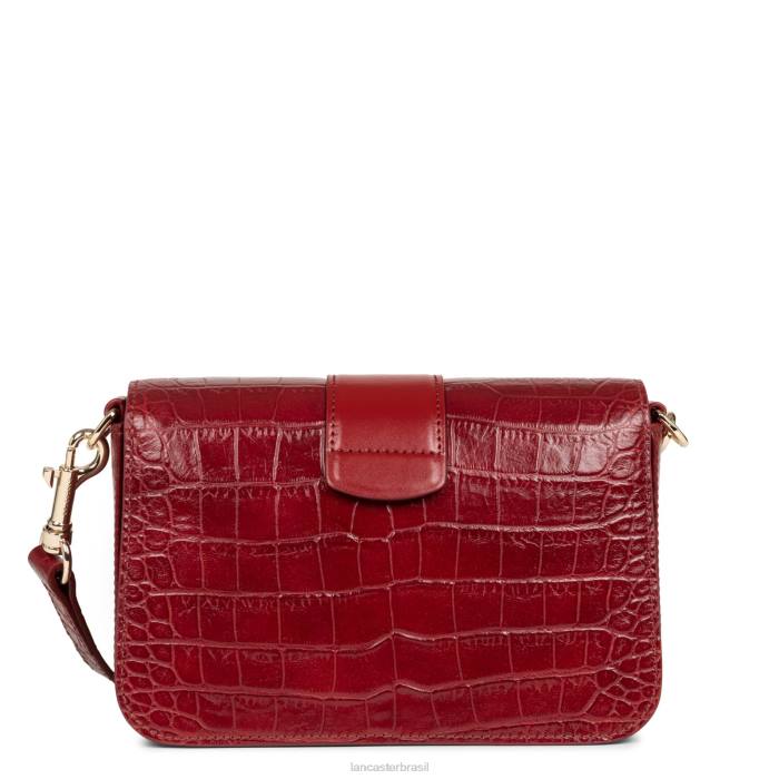 mulheres Lancaster Paris carmim bolsa crossbody pequena valor exótico RBF41300