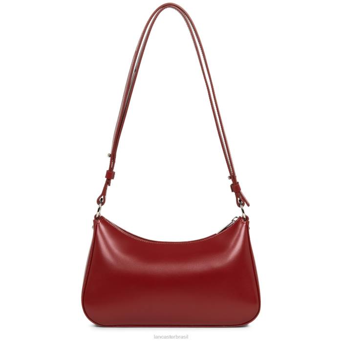 mulheres Lancaster Paris carmim bolsa crossbody suave ace RBF4386