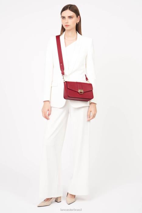 mulheres Lancaster Paris carmim bolsa crossbody valor RBF41311