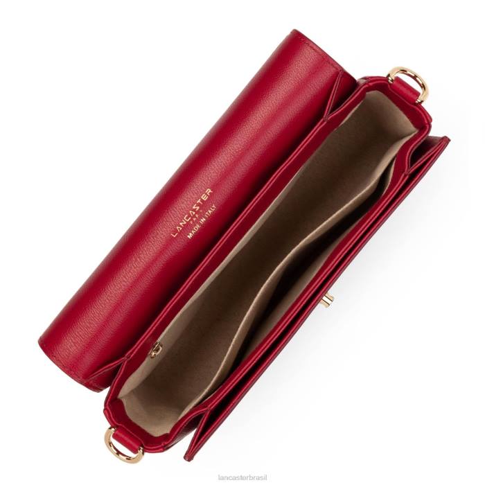 mulheres Lancaster Paris carmim bolsa crossbody valor RBF41311