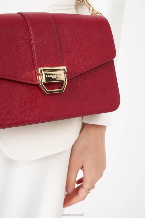 mulheres Lancaster Paris carmim bolsa crossbody valor RBF41311