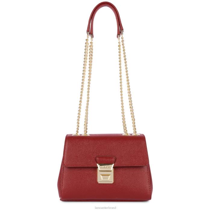 mulheres Lancaster Paris carmim bolsa tiracolo delphino tina RBF41477