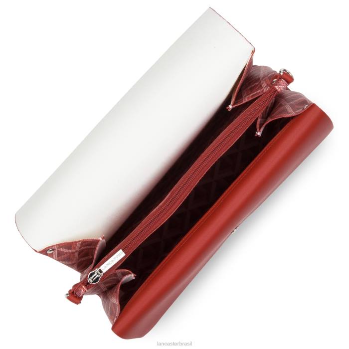 mulheres Lancaster Paris carmim ícone de bolsa crossbody RBF42233