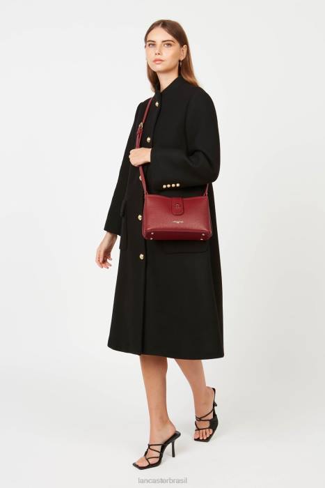 mulheres Lancaster Paris carmin-em-blush bolsa crossbody foulonne dupla RBF41504