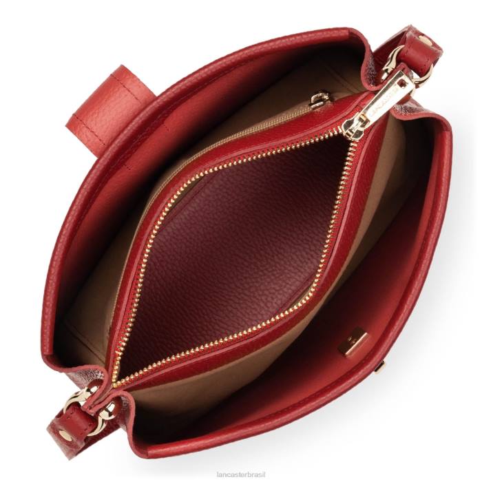 mulheres Lancaster Paris carmin-em-blush bolsa crossbody foulonne dupla RBF41504