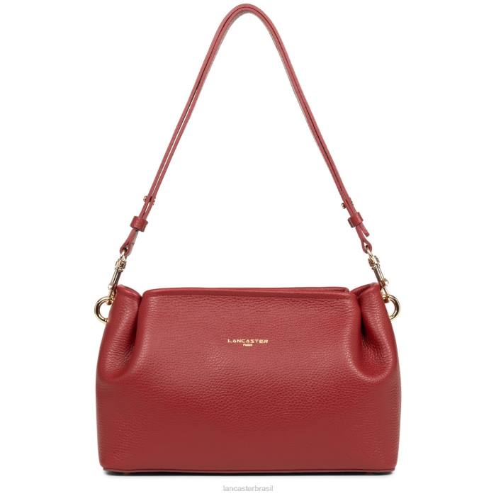 mulheres Lancaster Paris carmin-em-blush bolsa crossbody foulonne dupla RBF41521