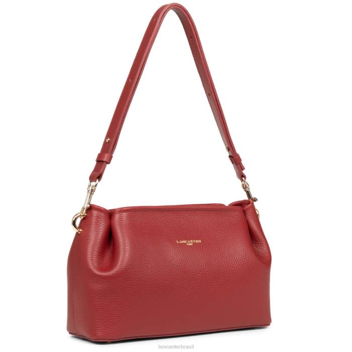 mulheres Lancaster Paris carmin-em-blush bolsa crossbody foulonne dupla RBF41521
