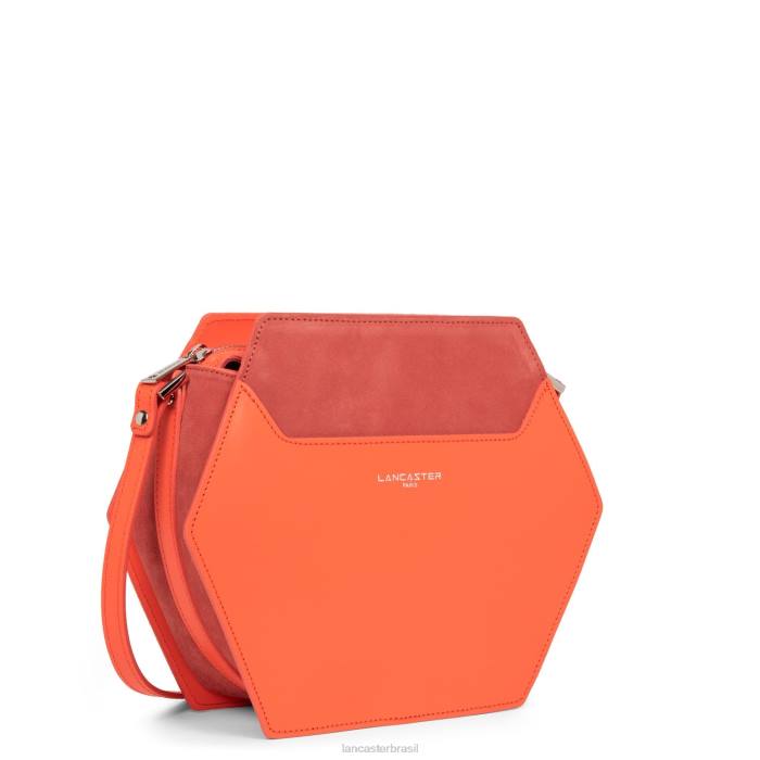 mulheres Lancaster Paris carota m bolsa crossbody lisa ruche RBF42215