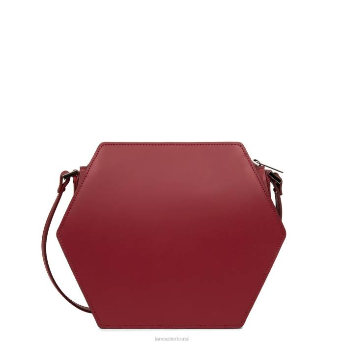 mulheres Lancaster Paris cereja m bolsa crossbody lisa ruche RBF42219