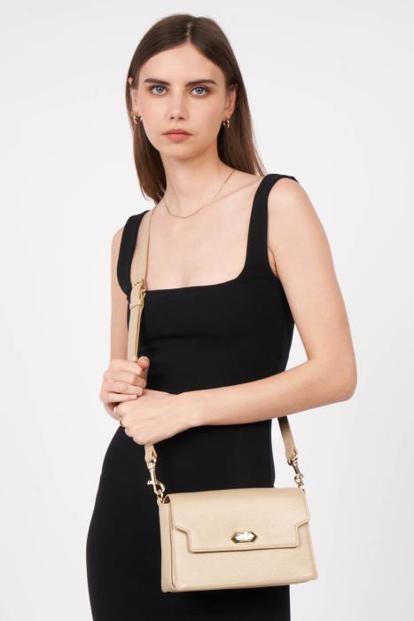 mulheres Lancaster Paris champanhe bolsa crossbody foulonne milano RBF41433