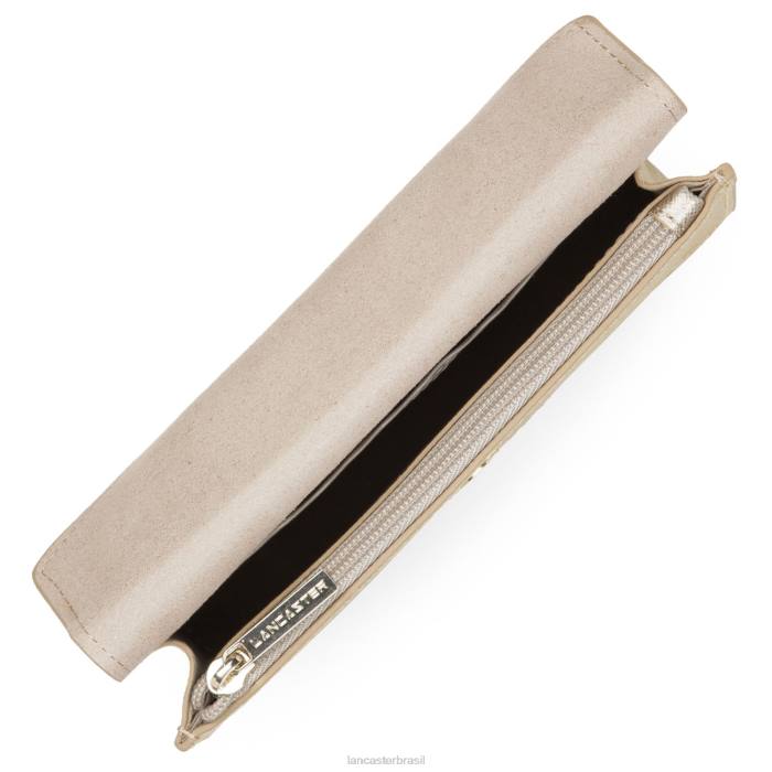 mulheres Lancaster Paris champanhe bolsa crossbody pequena assinatura saffiano RBF4125