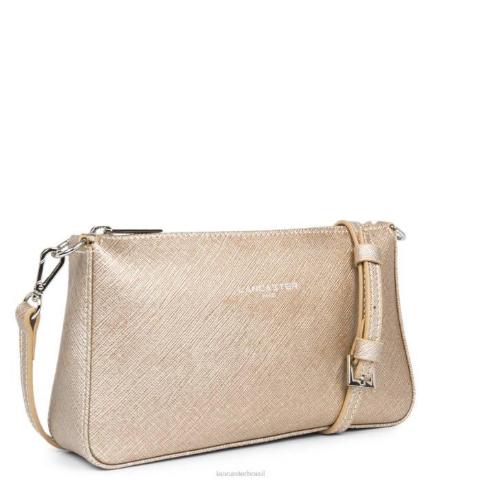 mulheres Lancaster Paris champanhe bolsa crossbody saffiano intemporel RBF41943