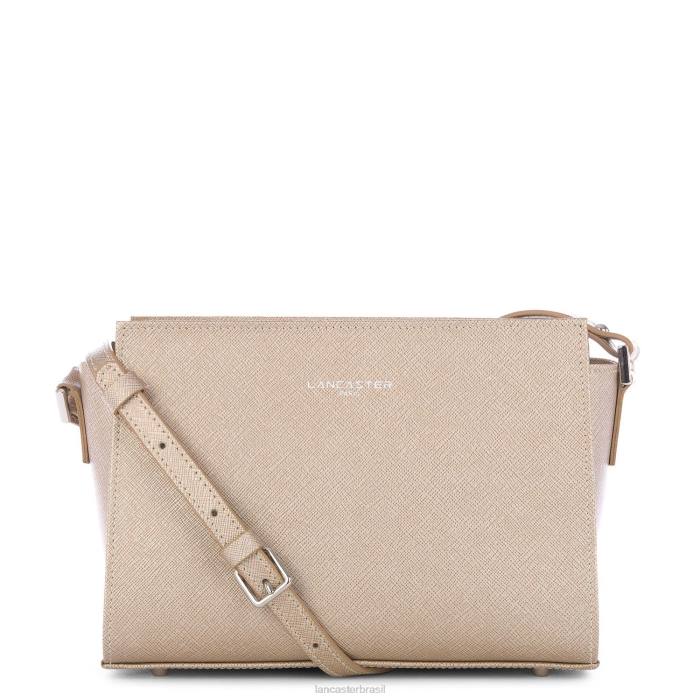 mulheres Lancaster Paris champanhe bolsa crossbody saffiano intemporel RBF4804