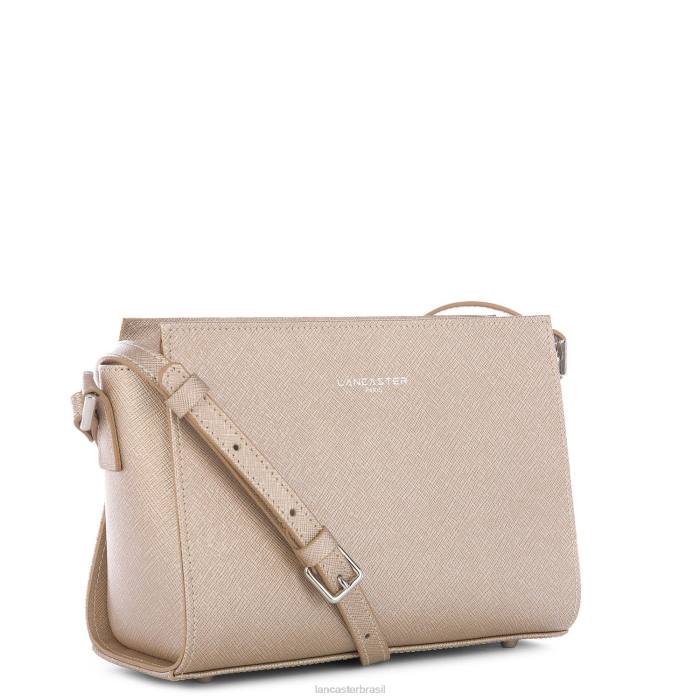 mulheres Lancaster Paris champanhe bolsa crossbody saffiano intemporel RBF4804