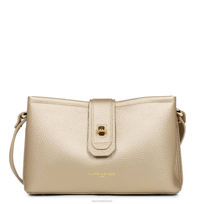 mulheres Lancaster Paris champanhe nu bolsa crossbody foulonne dupla RBF41503