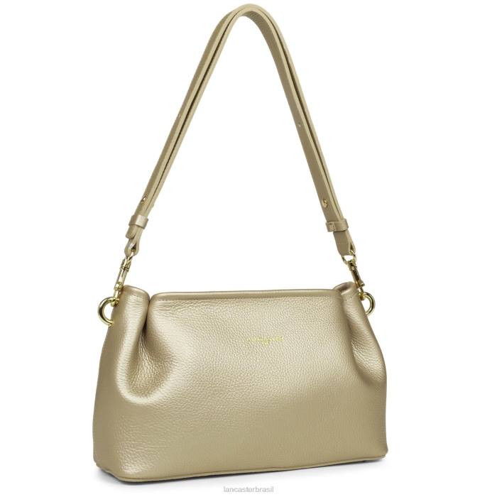 mulheres Lancaster Paris champanhe nu bolsa crossbody foulonne dupla RBF41514
