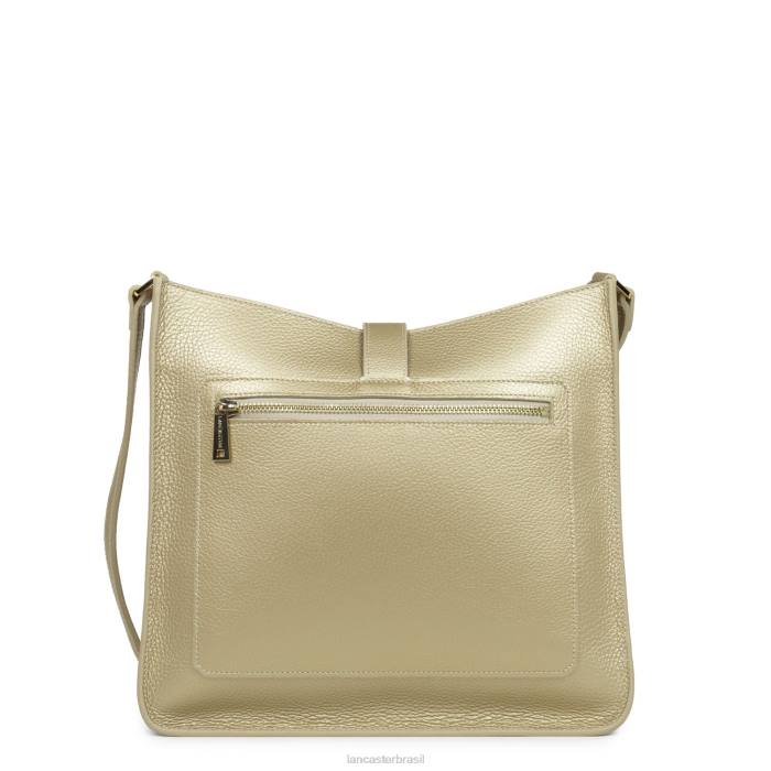 mulheres Lancaster Paris champanhe nu bolsa crossbody grande foulonne gancho duplo RBF41546
