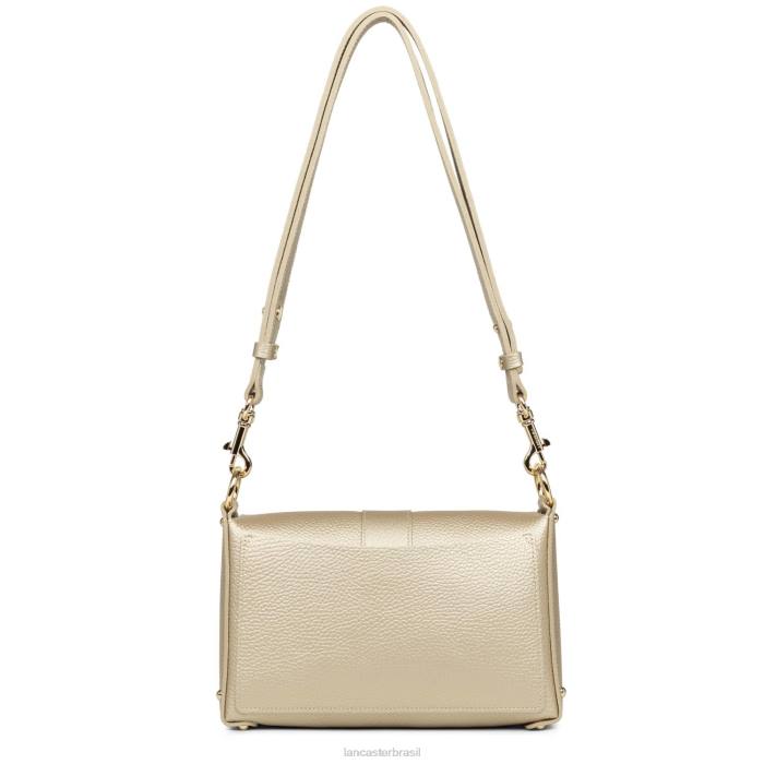 mulheres Lancaster Paris champanhe nu bolsa crossbody pequena foulonne dupla RBF41441