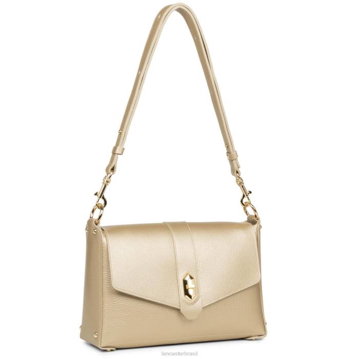mulheres Lancaster Paris champanhe nu m bolsa crossbody foulonne dupla RBF41451