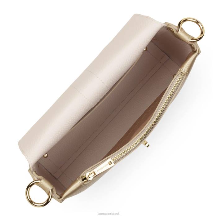 mulheres Lancaster Paris champanhe nu m bolsa crossbody foulonne dupla RBF41451