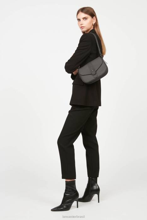 mulheres Lancaster Paris cinza bolsa crossbody com gravata macia RBF41554