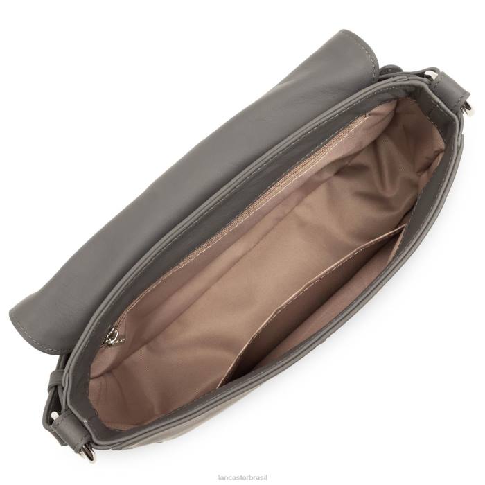 mulheres Lancaster Paris cinza bolsa crossbody com gravata macia RBF41567
