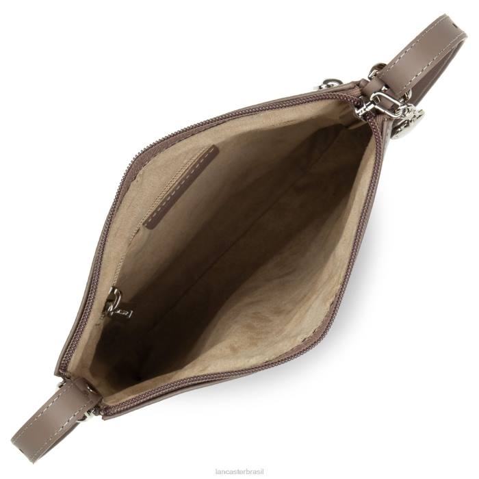 mulheres Lancaster Paris cinza bolsa crossbody lisa RBF41911