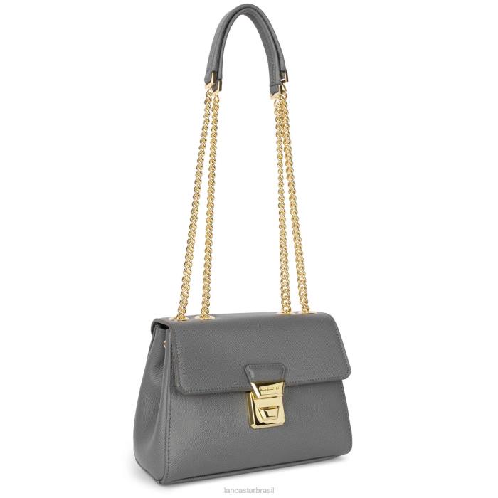 mulheres Lancaster Paris cinza bolsa tiracolo delphino tina RBF41478