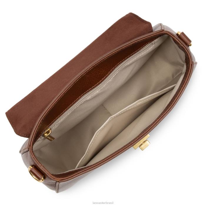 mulheres Lancaster Paris conhaque bolsa crossbody legenda RBF41857