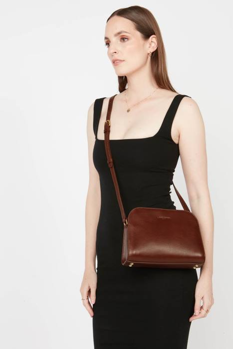 mulheres Lancaster Paris conhaque bolsa crossbody legenda RBF41867