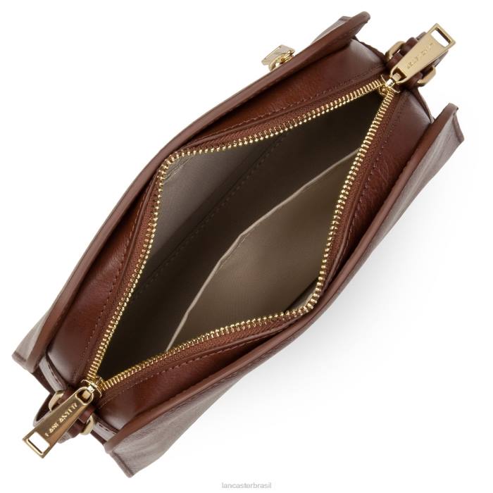 mulheres Lancaster Paris conhaque bolsa crossbody legenda RBF41867