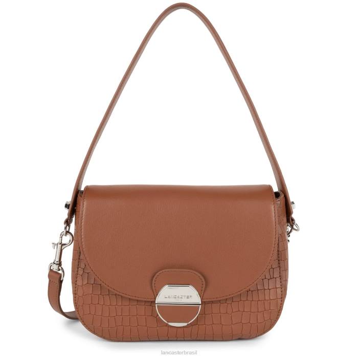 mulheres Lancaster Paris conhaque croco bolsa tiracolo pia RBF41770