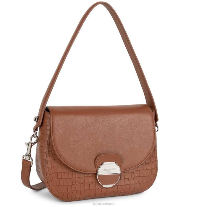 mulheres Lancaster Paris conhaque croco bolsa tiracolo pia RBF41770
