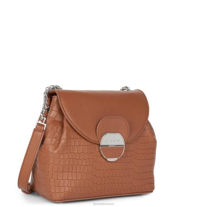 mulheres Lancaster Paris conhaque croco bolsa tiracolo pia RBF4545