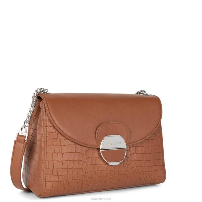 mulheres Lancaster Paris conhaque croco bolsa tiracolo pia RBF4566