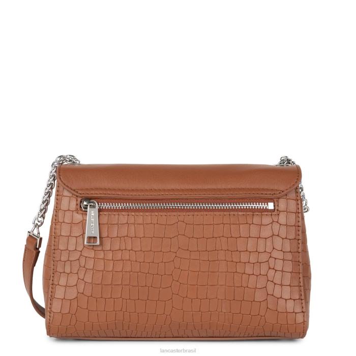 mulheres Lancaster Paris conhaque croco bolsa tiracolo pia RBF4566