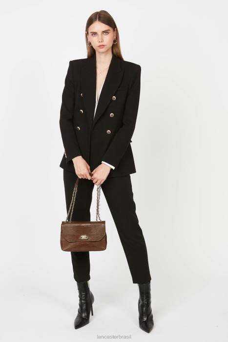 mulheres Lancaster Paris conhaque-lezard bolsa crossbody exótica lezard & croco cn pah23 RBF41484