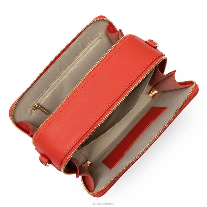 mulheres Lancaster Paris coral bolsa crossbody pequena city philos RBF41658