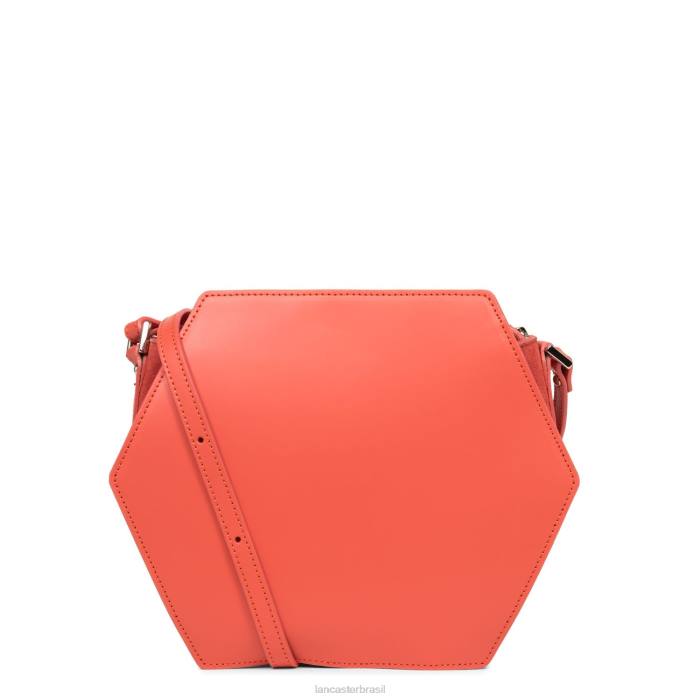 mulheres Lancaster Paris coral m bolsa crossbody lisa ruche RBF42207