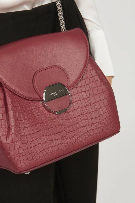 mulheres Lancaster Paris croco framboise bolsa tiracolo pia RBF4549