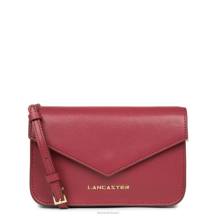 mulheres Lancaster Paris framboise bolsa crossbody pequena assinatura saffiano RBF4120