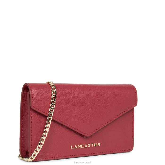 mulheres Lancaster Paris framboise bolsa crossbody pequena assinatura saffiano RBF4131