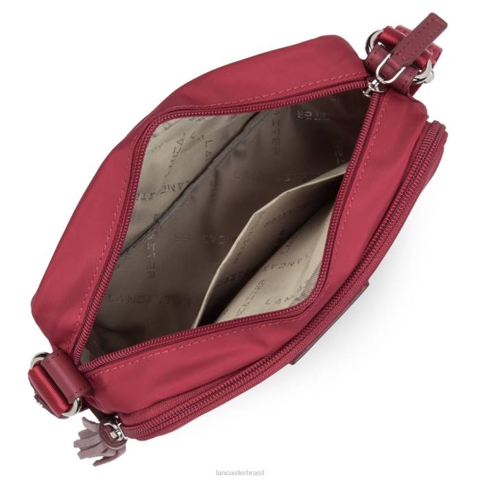 mulheres Lancaster Paris framboise bolsa crossbody pompom básica RBF41776